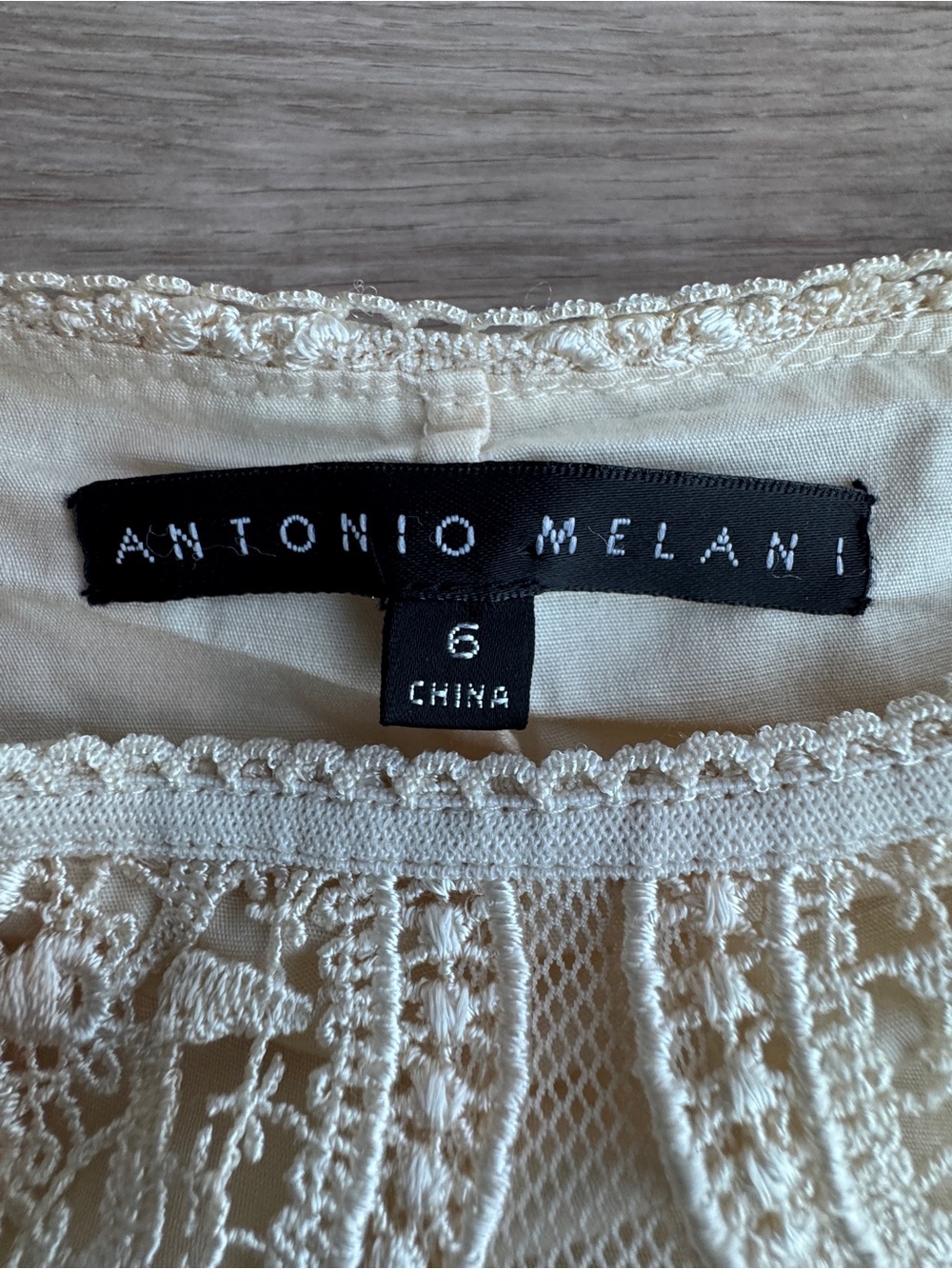 Antonio Melani Vintage Crocheted Cottagecore Skirt Sz 6 - Picture 2 of 7